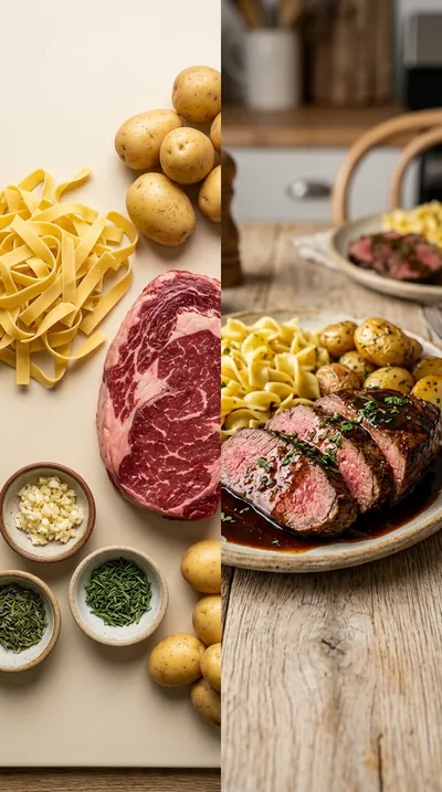 Garlic Herb Roast Beef With Teriyaki Glaze - ready to serve