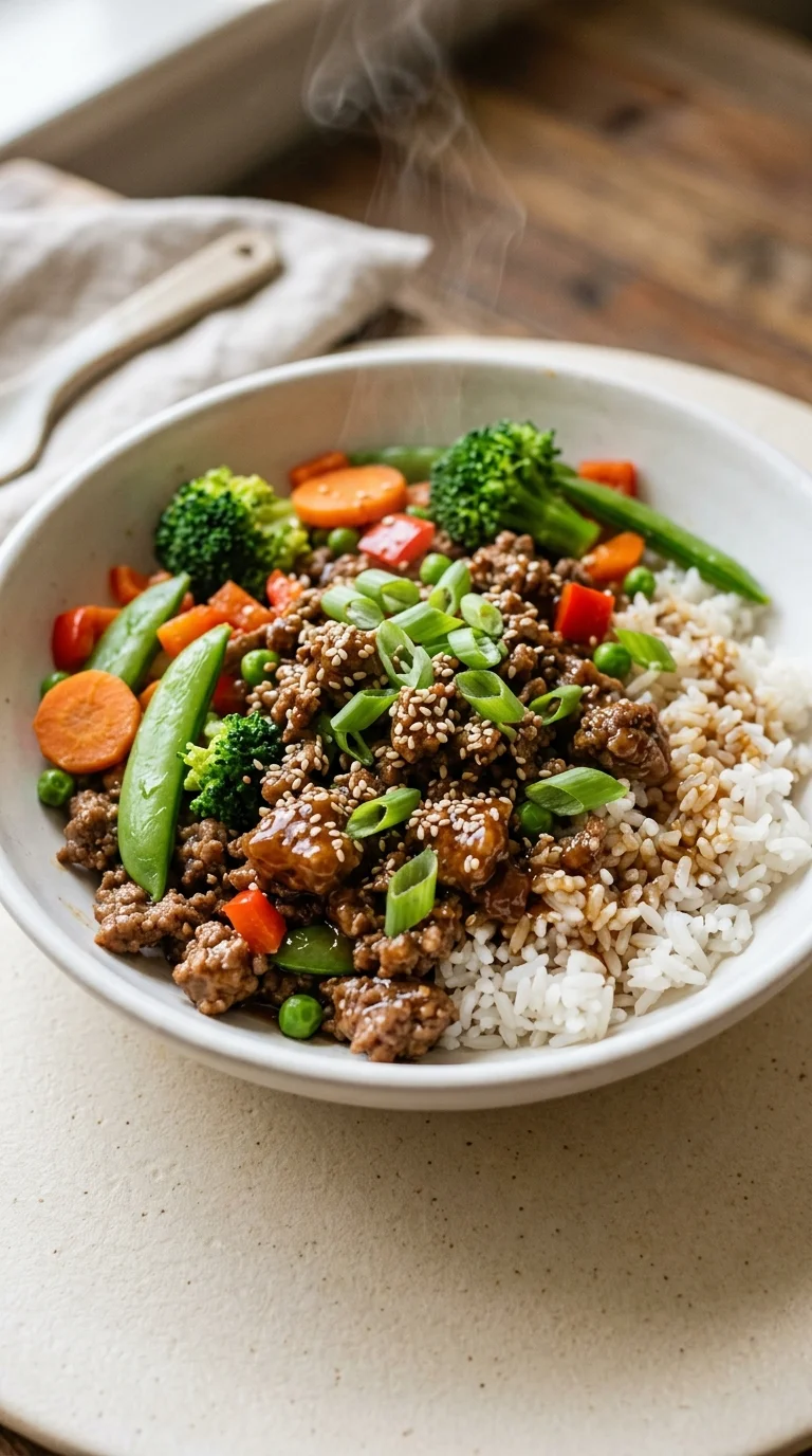 Easy High-Protein Ground Beef Bowls