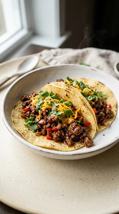 Beef Tacos With Teriyaki Glaze