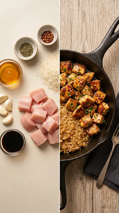 Garlic Honey Chicken Skillet – Easy Weeknight Dinner - ready to serve