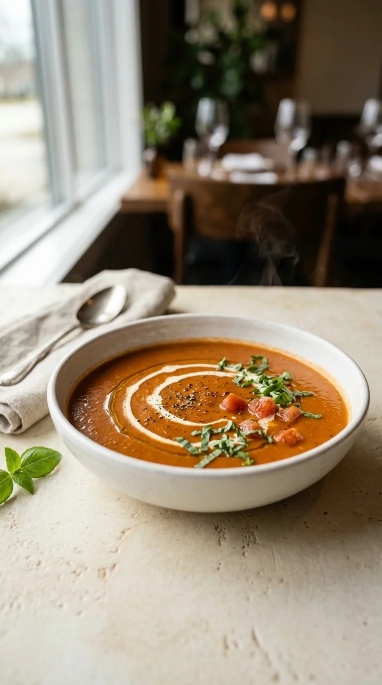 Tomato Soup with Honey Mustard
