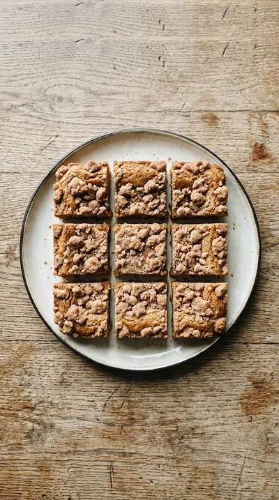 Chewy Blondies With Cinnamon Streusel - cooking process