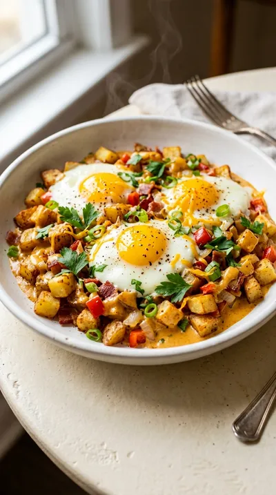 Breakfast Hash With Cajun Sauce