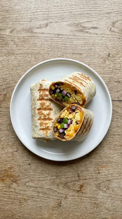 Breakfast Burritos With Taco Seasoning - cooking process