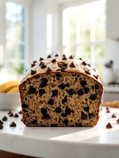 Irresistible Super Moist Chocolate Chip Banana Bread
