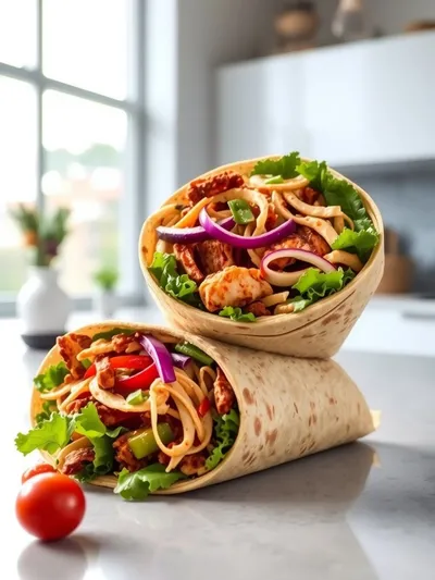 BBQ Chicken Coleslaw Wraps – Picnic Perfection