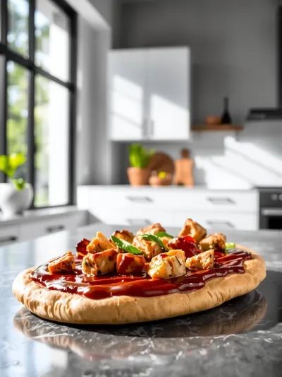 Easy BBQ Chicken Flatbread