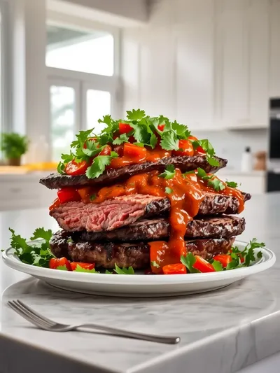 Bistec Jugoso con Salsa Cremosa – Receta Fácil