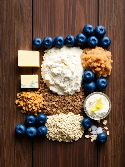 Blueberry Crisp Recipe - ingredients preparation
