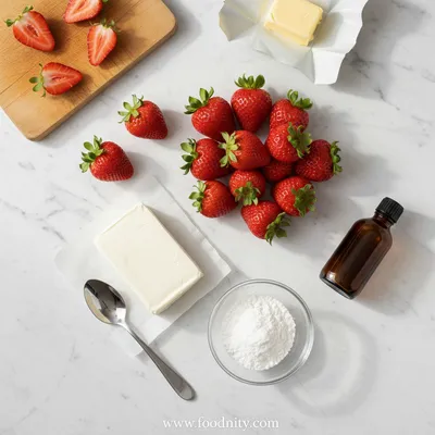 Cheesecake Deviled Strawberries - cooking process