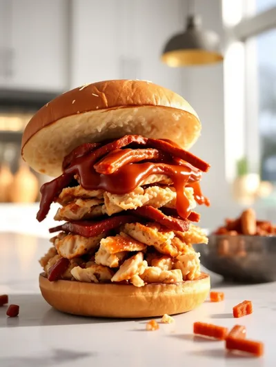 Chicken Chopped Sandwich With Alabama BBQ Sauce