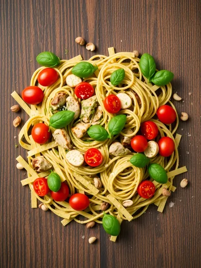Chicken Pesto Pasta Salad – Easy 25-Minute Recipe - ingredients preparation