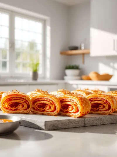 Chili Honey Feta Rolls