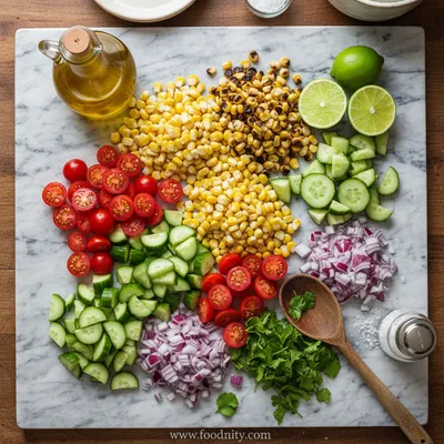 Corn Salad: Fresh Summer Recipe - cooking process