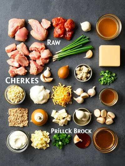 Crack Chicken Crockpot Recipe - ingredients preparation