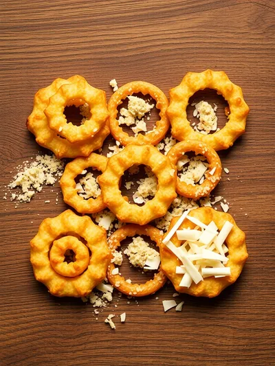 Crispy Pizza Onion Ring Chips – Low-Carb Snack - ingredients preparation