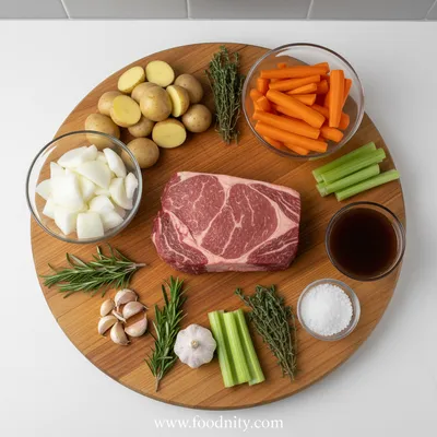 Crock Pot Pot Roast with Gravy - cooking process