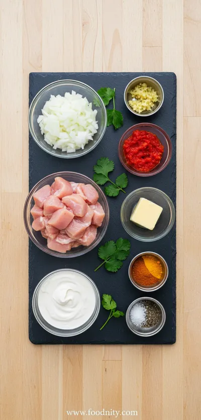 Crockpot Butter Chicken - cooking process