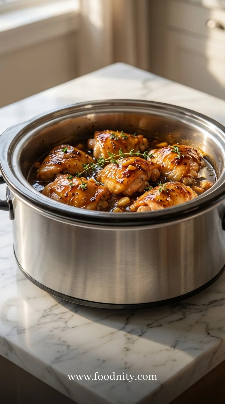 Crockpot Honey Garlic Chicken Recipe