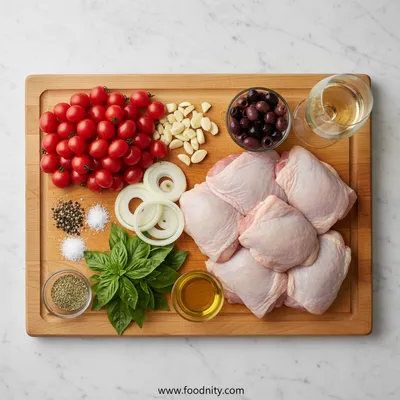 Crockpot Tuscan Garlic Chicken - cooking process