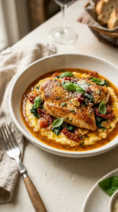 Tuscan Tomato Chicken Skillet