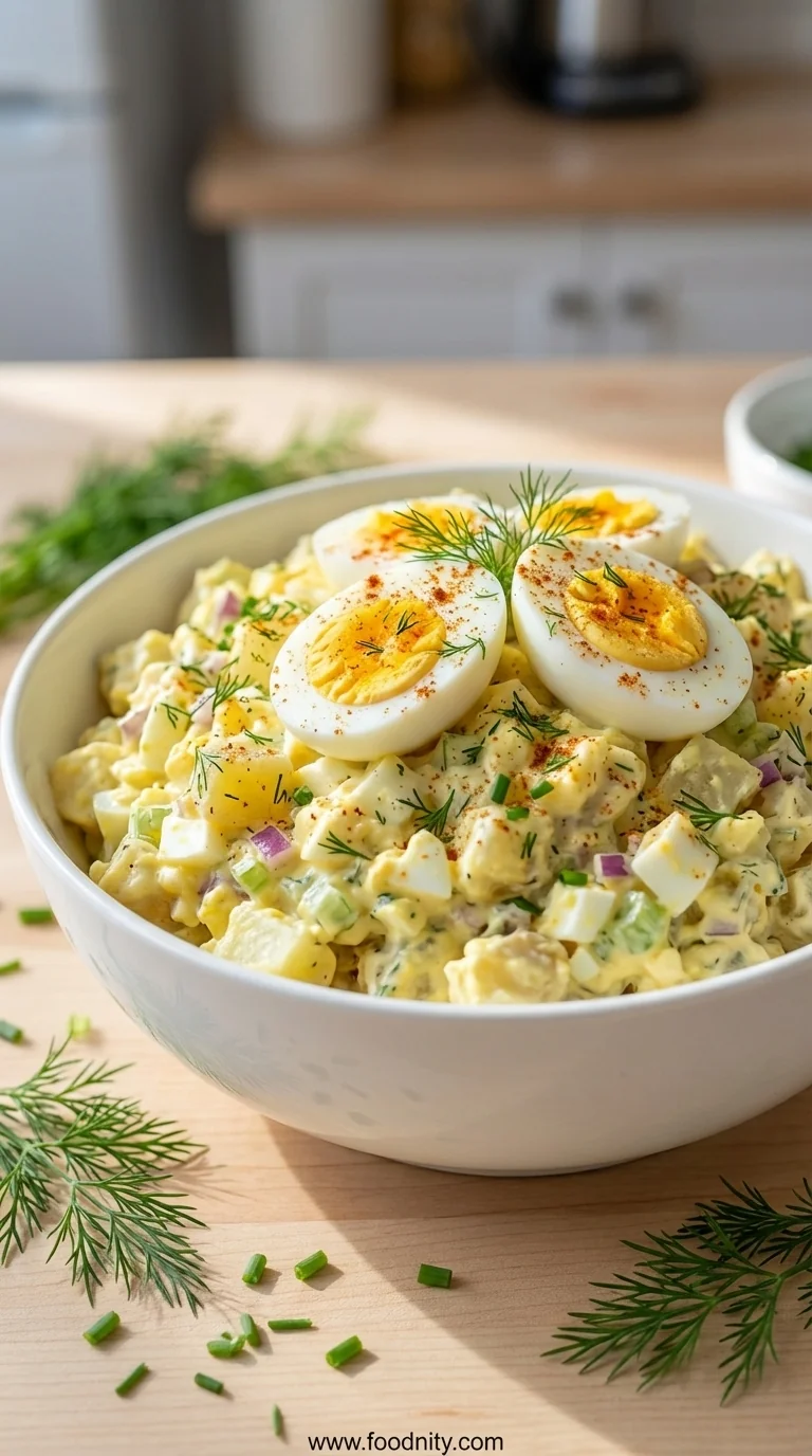 Deviled Egg Potato Salad – Easy Creamy Side - feature image