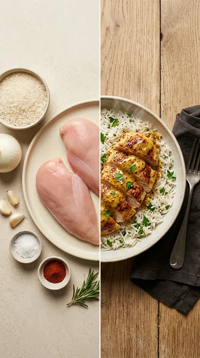 Chicken and Rice with Honey Mustard - ready to serve