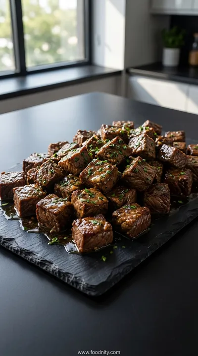 Garlic Butter Steak Bites – Quick Crock Pot Recipe