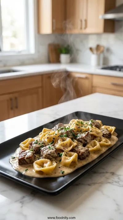 Garlic Steak Tortellini