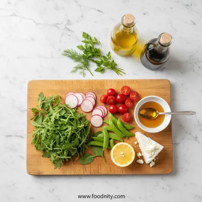 Goat Cheese Spring Salad – Fresh & Tasty - cooking process