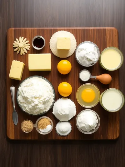 Grandmother's Pound Cake - ingredients preparation
