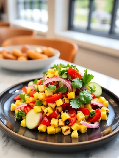 Grilled Corn Salad Recipe - cooking process