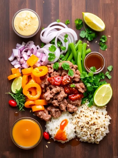 Ground Beef Hot Honey Bowl – Easy High‑Protein Meal - ingredients preparation