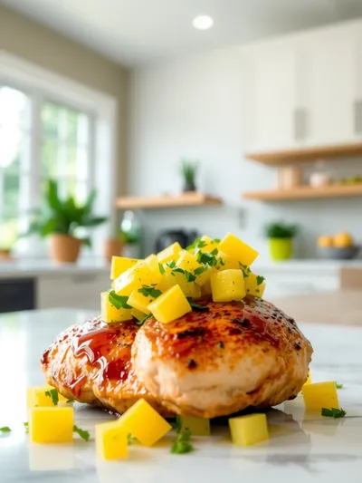 Healthy Honey Lime Chicken with Mango Salsa