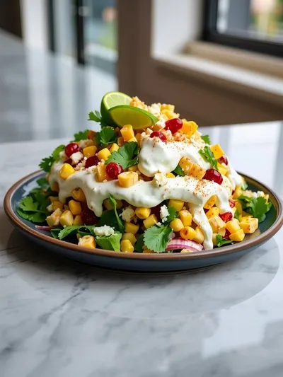 Healthy Street Corn Salad with Greek Yogurt - cooking process