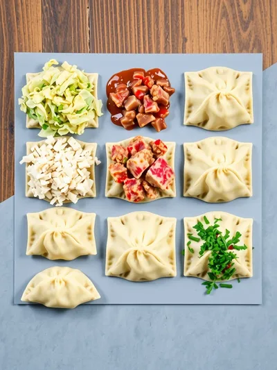 High-Protein Cabbage Dumplings – 38g Protein, 335 Calories - ingredients preparation
