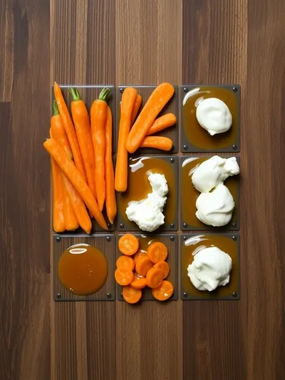 Honey Caramelised Carrots With Whipped Feta - ingredients preparation