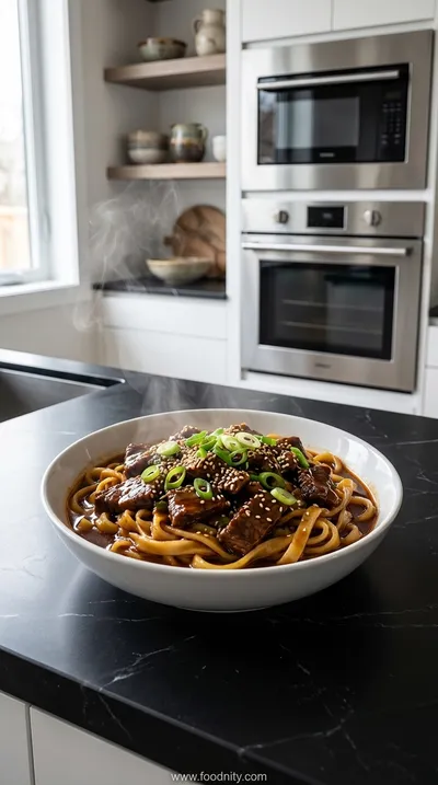 Korean Beef Noodles – Slow Cooker Comfort