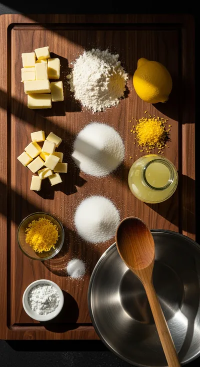 Easy Lemon Bar Cookies - cooking process