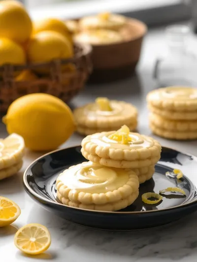 Lemon Cheesecake Cookies Recipe - ready to serve