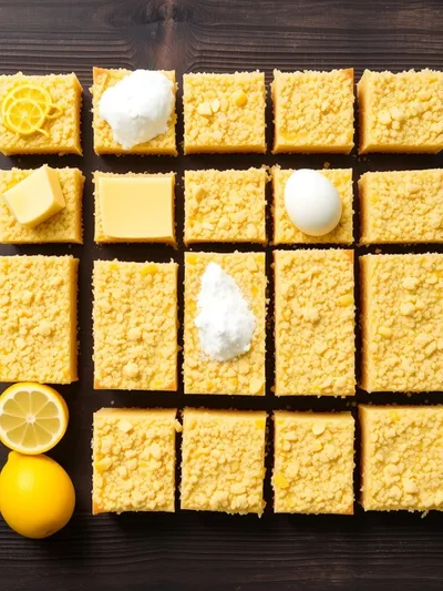 Lemon Crumb Bars Recipe – Easy Sweet Treat - ingredients preparation