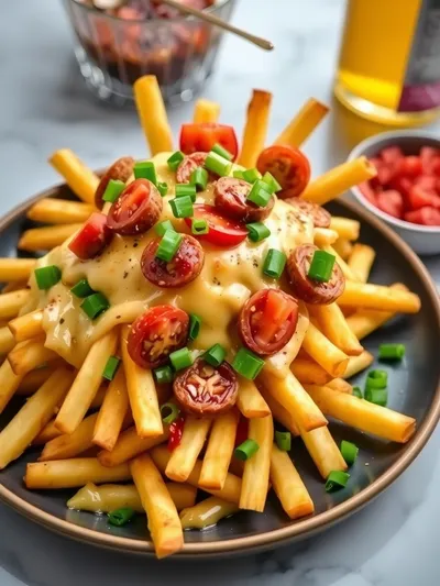Loaded Fries Recipe – Quick & Easy Snack - cooking process