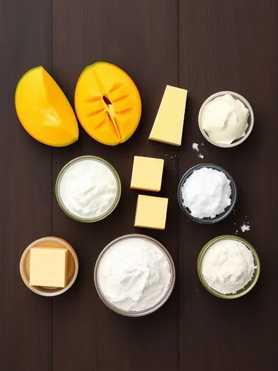 Mango Mousse Cake: Light & Fluffy Dessert - ingredients preparation