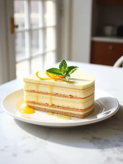 Mango Mousse Cake: Light & Fluffy Dessert - ready to serve