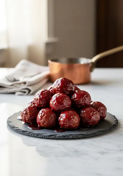 Meatballs in Grape Jelly Sauce