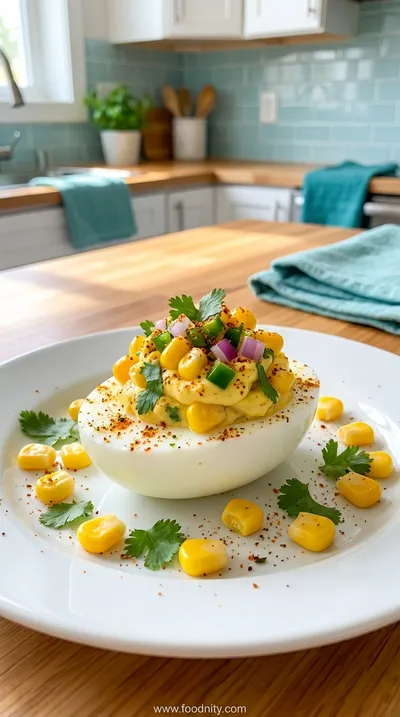 Mexican Street Corn Deviled Eggs Recipe