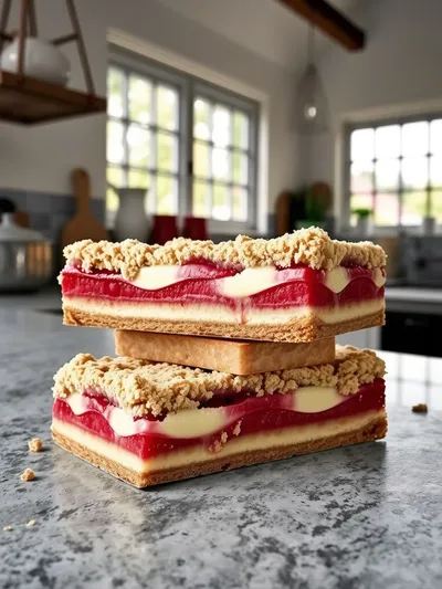 Old-Fashioned Rhubarb Custard Bars