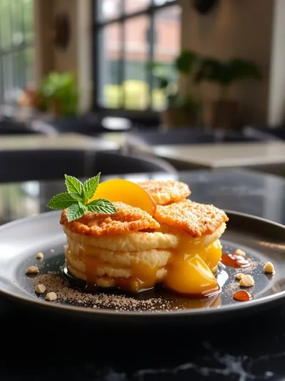 Golden Southern Peach Cobbler Delight - ready to serve