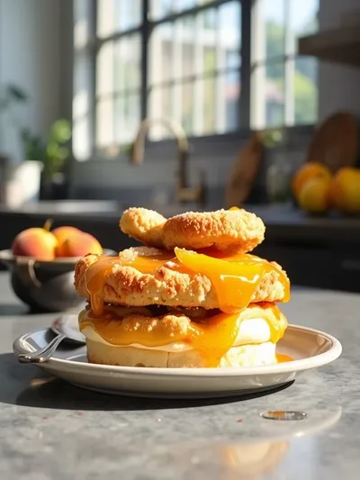 Golden Southern Peach Cobbler Delight