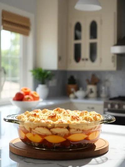Peach Cobbler for Two